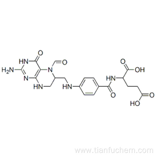 L-Glutamic acid,N-[4-[[(2-amino-5-formyl-3,4,5,6,7,8-hexahydro-4-oxo-6-pteridinyl)methyl]amino]benzoyl] CAS 58-05-9